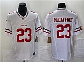 Men's San Francisco 49ers #23 Christian McCaffrey White 2023 F.U.S.E. Vapor Untouchable Limited Jersey,baseball caps,new era cap wholesale,wholesale hats